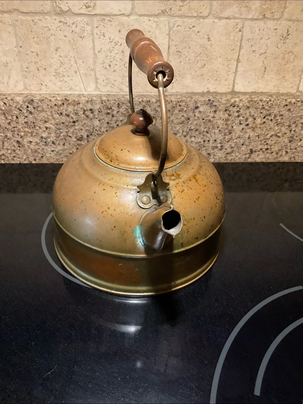 Antique Copper Tea Kettle